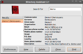 Directoryassistant screenshot